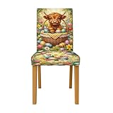 Design et décoration : le ravissant design sur le thème du veau et de Pâques apporte un charme fantastique à votre salle à manger, améliorant votre décoration printanière avec des couleurs vives et des éléments ludiques.