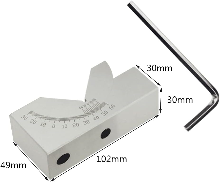 KP30調整可能なゲージ構造プロトラクター測定Vブロックアングラートップツール高速鋼