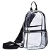 Clear Sling Bag Pvc Vinyl - Transparent Shoulder Crossbody Backpack for Women & Men-Stadium Approved