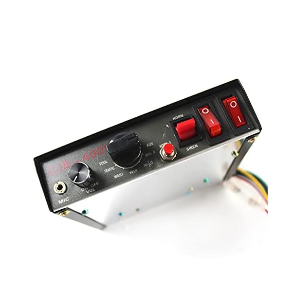 400W DC12V 9 Sound Loud Car Warning Alarm Police Fire Horn Speaker System + Mic Car Siren Horn Mic 9 Sound Auto Parts - Image 7