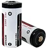 (2 Pack ER14335 2/3AA 3.6V 1650mAh Primary Lithium Battery for Industrial PC, Computer RAM, Medical Equipment