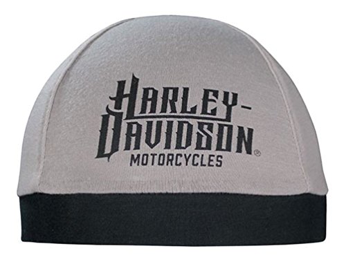 Harley-Davidson Men's Harley Life Script Skull Cap, Gray & Black SK22012