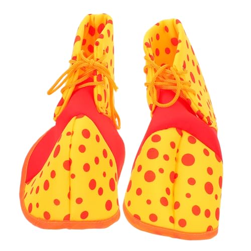 Beaupretty Zapatos de Propiedades de la Fiesta de Zapatos de Disfraz de de Halloween Botas de Accesorios Divertidos para Fiestas de Eva Amarillo