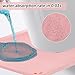 LOPYXBR 30 PCS 24x24 Inch Disposable Toilet Mats Super Absorbent Around Toilet Floor Protector from Urine Disposable U Shaped Toilet Pee Guard for Floor Non Slip Toilet Floor Mat for Urine (Pink