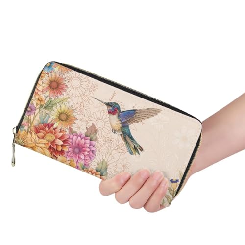 Fashion Women Zip Around Long Wallet PU Phone Clutch Travel Card Holder Purse3