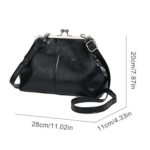 Bolso bandolera con cierre Kiss Lock para mujer miniatura 6
