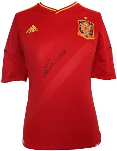 Amazon アンドレス イニエスタ直筆サイン入りユニフォーム 11 12 スペイン代表 Home アイドル 芸能人グッズ 通販