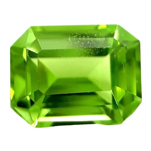 Péridot 9x7x5.8mm pierre gemme naturelle facettes pour fabrication bague et pendentif