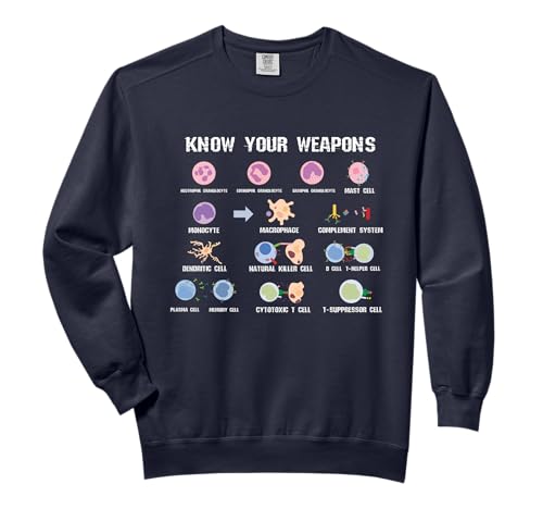 Biology Microbiology Shirt Virus Gen Enzyme Gift Idea Comfort Colors Adult Sweatshirt