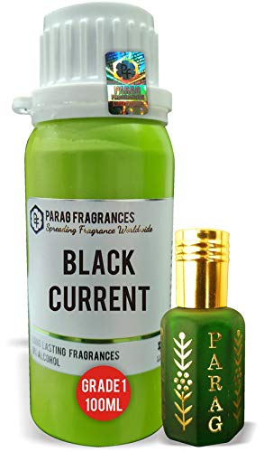 Parag Fragrances Black Current Attar 100Ml (With Empty Fancy Bottles) Natural Attar/Long Lasting Attar/Bhapka Processed Attar For Clothes And Religious Use