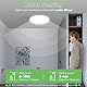 ALUSSO LED Deckenleuchte mit Radar Bewegungssensor, 18W Deckenlampe 3CCT 3000K 4000K 6500K 1600LM, IP44 Wasserdichte Badezimmer Lampe Flach für Wohnzimmer Schlafzimmer Küche Flur Garage, Rund Ø22cm