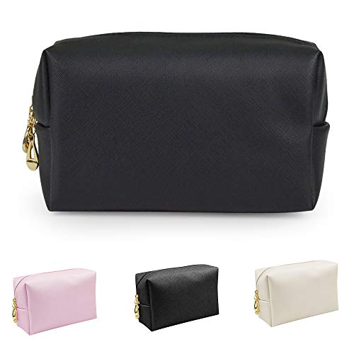 Gwolf Toilettas Dames Klein, make-up tas Dames make-up tas Waterdichte toilettas met rits Make-up tas Toilettas Reis toilettas Meisjes voor op reis Vakantie Kamperen Zwart