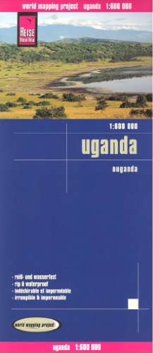 Uganda 1:600,000 Travel Map, waterproof, GPS compatible REISE