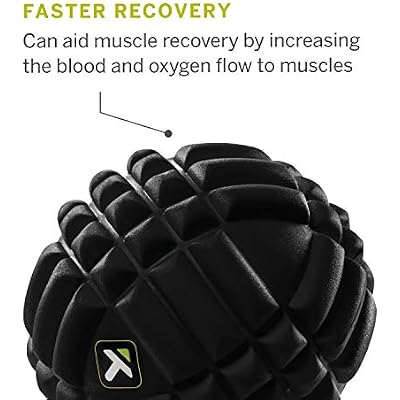 TRIGGERPOINT Performance Grid X Massage Ball for Deep Tissue Massage and Exercise Recovery, Black