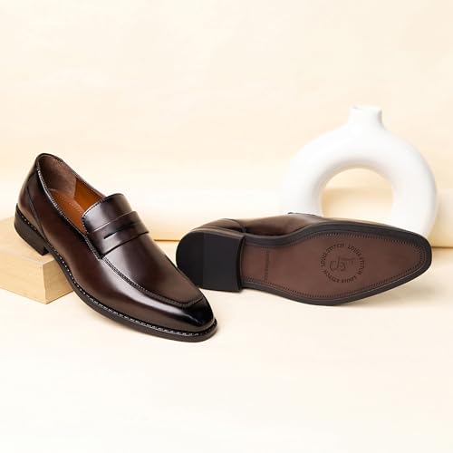 Image of LOUIS STITCH Formal Shoe For Men Lace-up Shoes |Breathable Lining, Moccasins Style | Comfortable for Business, Casual, Daily Wear & Parties (SXMCBB)