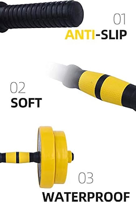 FUXION 44LB Adjustable Dumbbell Barbell Weight Pair