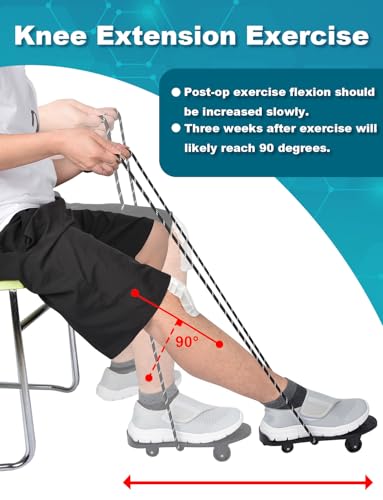 Knee Glide for Knee Replacement Recovery Aids Kit Knee Therapy Exercise Strengthening Equipment for ACL PCL MCL Knee Surgery Before and After4