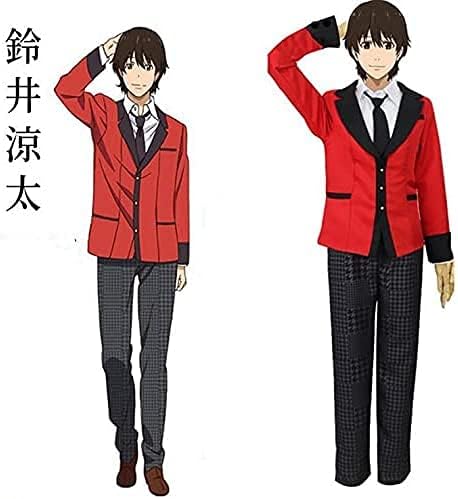 雨滴cos賭ケグルイ 鈴井涼太 コスプレ衣装 イベント仮装 コスチューム 4点セット すずいりょうた 鈴井涼太衣装 S 女性 小物 ホビー