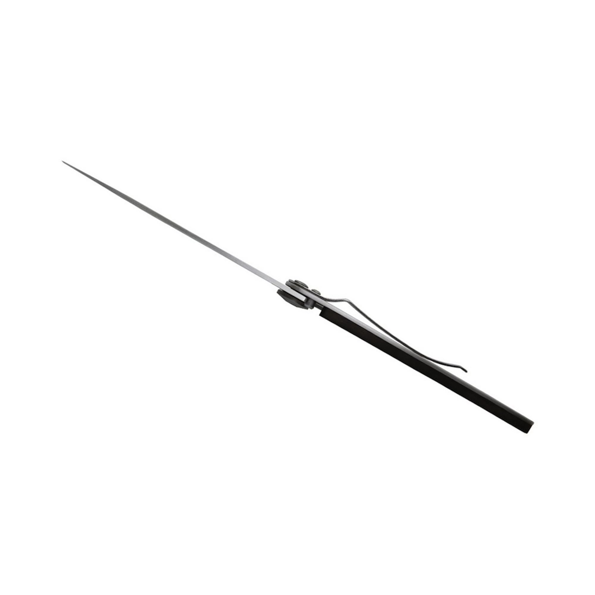 Deejo - Couteau de Poche Pliant 37g - Manche en Ébène, Lame en Acier Inoxydable 8,4 cm - Motif Café Racer - Couteau de Table, Randonnée, Camping, Bivouac