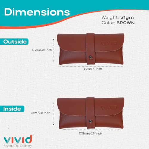 Image of Unisex Specs Self Button Eyewear Dabbi Artificial Leather Soft Case Cover
