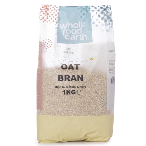 Wholefood Earth Son d'Avoine Stabilisé, 1 kg - Sans OGM, Riche en Fibres Naturelles
