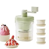Handheld Snow Ice Machine,Slushies Snowcone Maker Crusher with Cups | Countertop Ice Shaver,for Home Drink Cocktail Party Bar Kitchen Kids Treat Beginners