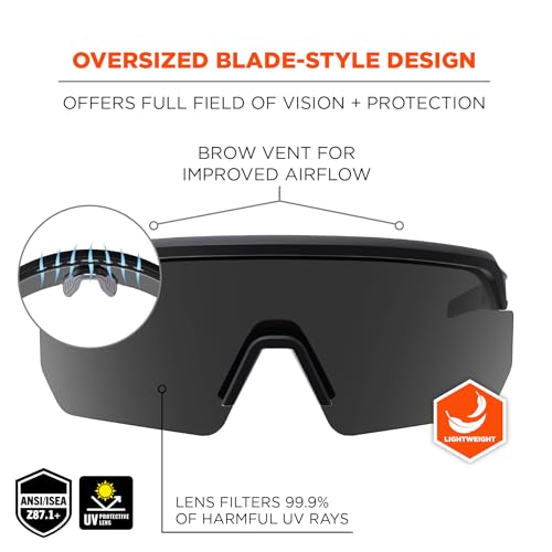 Image of Ergodyne Skullerz Aegir Safety Glasses, ANSI Z87.1+