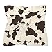 Brown Cow Print Silk Like Head Scarf for Women Bandana for Hair Wrapping Fashion Accessory Square Hair Scarves 25