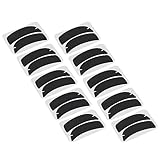 10 Pairs Reusable Silicone Eyelash Extension Patches with Flexible Notch Under Eye Gel Pads for Eyelash Perming and Extensions Suitable for Beauty Salons (Black)