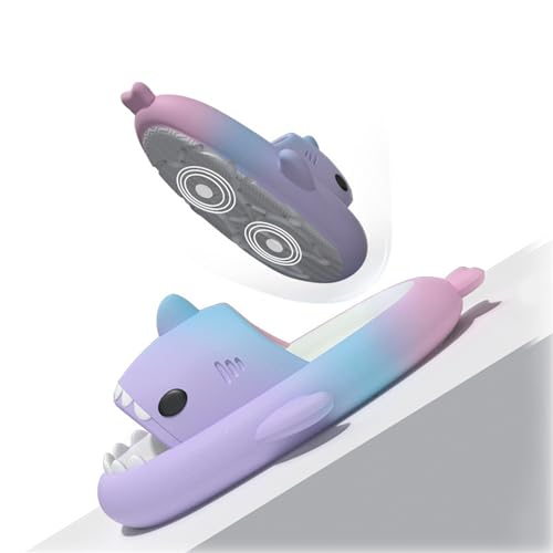Shark Swell Chanclas,Cloud Shark Slides Women,Shark Slippers for Women and Men,Sharky Slides2