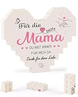 TheGiffter Muttertagsgeschenk, Würfelherz-Deko Geschenke für Mama, Geburtstagsgeschenk für Mama von Kindern Muttertag, Beste Mutter Geschenke von Tochter Sohn zum Geburtstag Thanksgiving Weihnachten