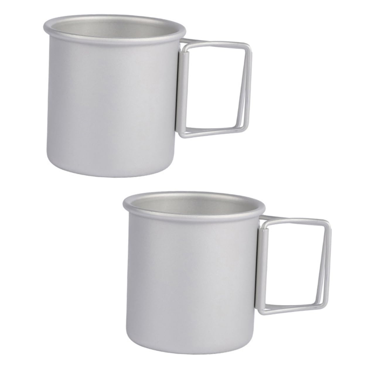 TOYANDONA 2 set Tazza Pieghevole In Alluminio Per Acqua Potabile Manico Per Esterni Da Viaggio Da Campeggio Pieghevole Portatile Contenitore Per Acqua 2 pezzi*2