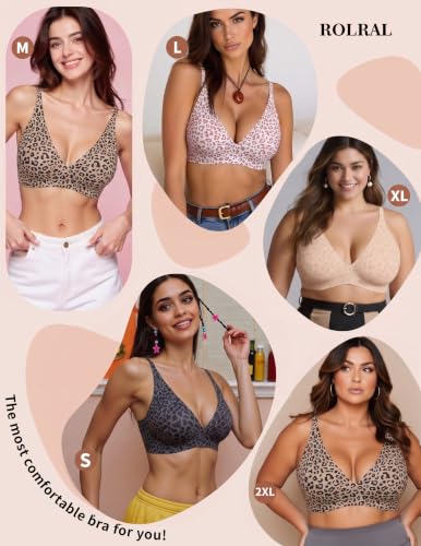 Image of Wireless Jelly Bras Push Up Deep V Supportive Seamless Bra No Underwire