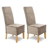 BOMBENFESTER HALT – Die Stoffzusammensetzung (95% Polyester, 5% Elasthan, 230 g/m²) und das eingenähte Gummiband ermöglichen sekundenschnelles Überspannen der Möbelstücke und dauerhaften Halt während der Nutzung (nicht für runde Stuhllehnen geeignet).