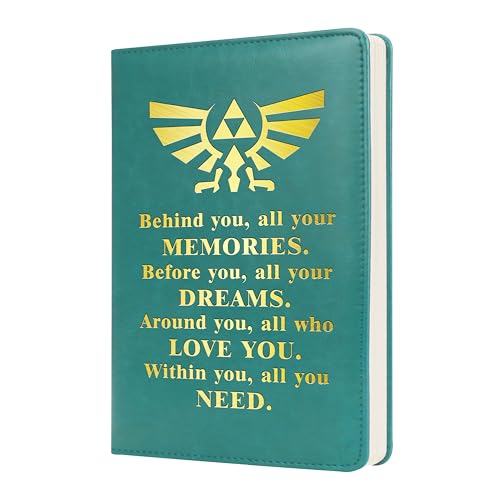 Carnet ligné Hyrule Gift pour fan de jeux vidéo avec citations