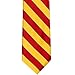 tiemart Striped Tie (Red and Golden Yellow)