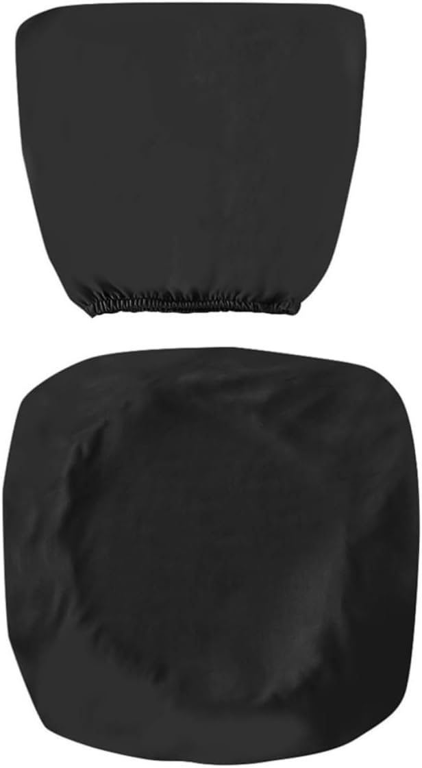 Black Polyester Stretchy Chair Cover for Banquet Folding Office Chairs