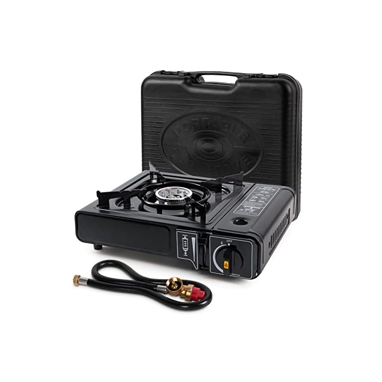 SHINESTAR Portable Dual Fuel Gas Stove for Camping and Outdoor Cooking