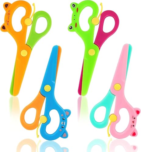 4 PCS Preschool Training Scissors 