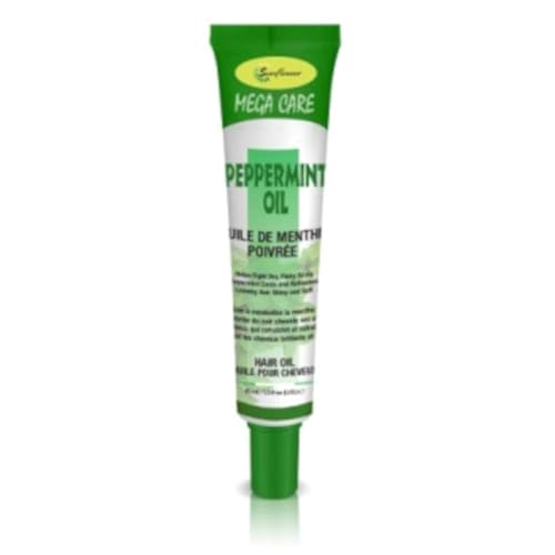Difeel Aceite para el cabello Mega Care Tube - Aceite de menta de 1.4 onzas (paquete de 2) disponible en Yaxa Peru