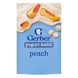 Gerber Baby Snacks Yogurt Melts, Peach, 1 Ounce (Pack of 7)