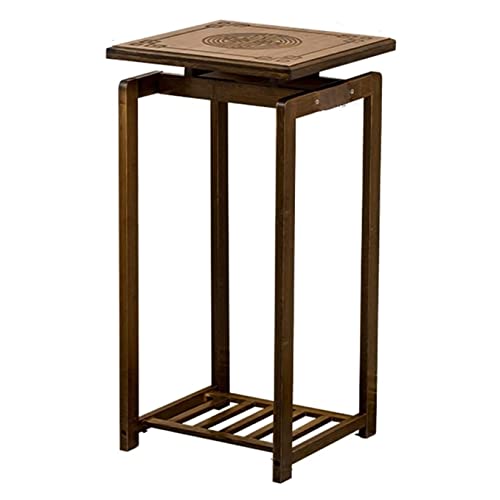 TOTIKI Soporte Plantas Interior Macetas De Bambú para Plantas, Soporte para Macetas Vintage, para Interiores Y Exteriores, Decorativas Soportes para Plantas(33 * 33 * 67cm)