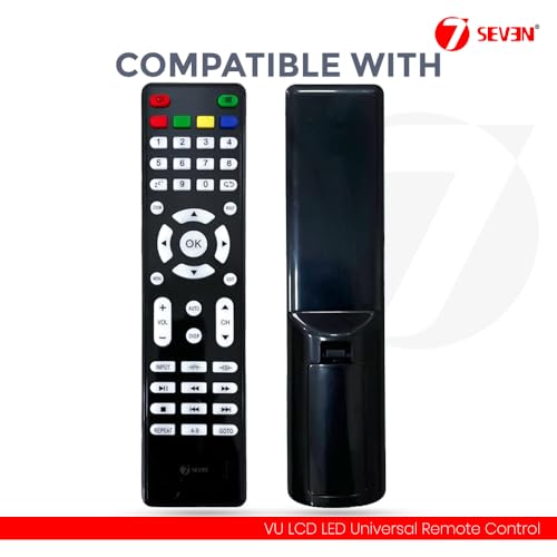 Image of 7SEVEN Universal Remote Control for Multi Brand Castor Micromax Lloyd iBell Intex Impex Croma Skyworth Sansui Vu LCD LED Television