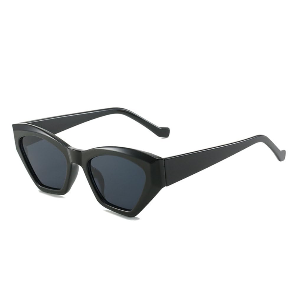 Lunettes de soleil œil de chat polygone au design rétro haut de gamme - 8