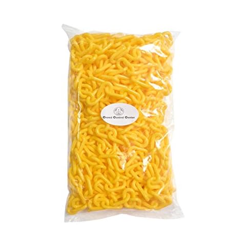 Plastic decorative safety security chain, Crowd Control Center (32', Yellow) Cover