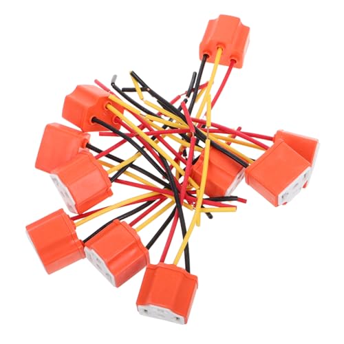 Gatuida 10 Uds Bombilla De Luz De Coche Kit De Coche Luz Adaptador De Enchufe Motocicleta Arnés De Cableado De Luz Faro Kit De Conversión Conector De Faro Arnés De Cableado Bombilla Del