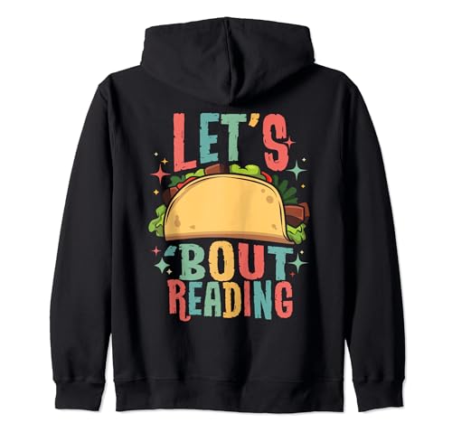 Lets Taco Bout Reading Lover Bookworm Gift Cinco de Mayo Sweat à Capuche