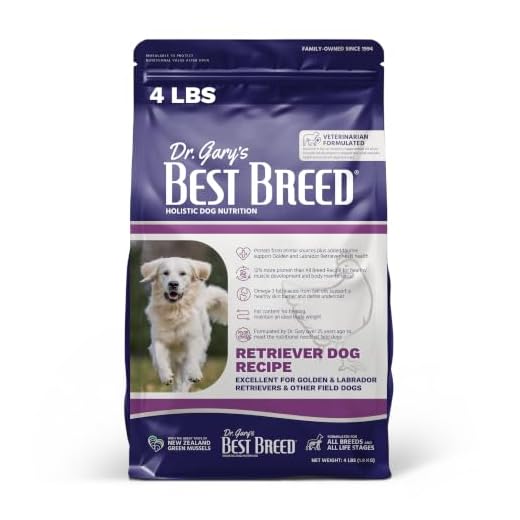 Best Breed Dr. Gary's Retriever Recipe, High Protein Dry Dog Food for Golden & Labrador Retrievers, 4 lb Bag