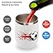England Flag Soccer Funny Wine Tumbler 12 Oz Stainless Steel Insulated Mug Double Wall Water Cup with Lid