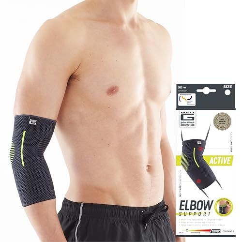Neo-G Elbow Support for Tennis, Golf, Sports, Tendonitis, Joint Pain Relief - Tennis Elbow Brace - Golfers Arm Support - Multi Zone Elbow Compression Sleeve - Breathable, Lightweight – M option